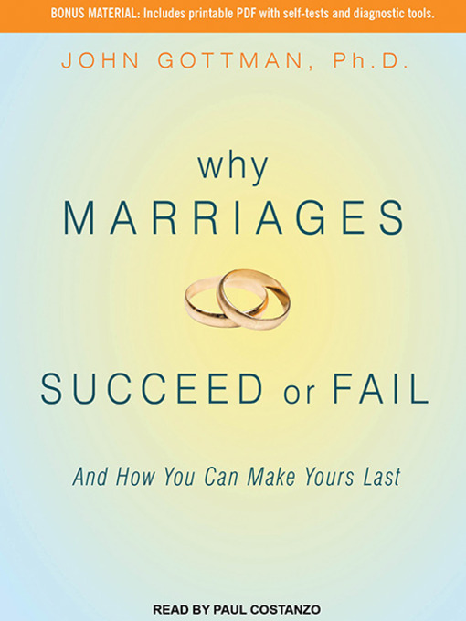 Title details for Why Marriages Succeed or Fail by John M. Gottman, PhD - Available